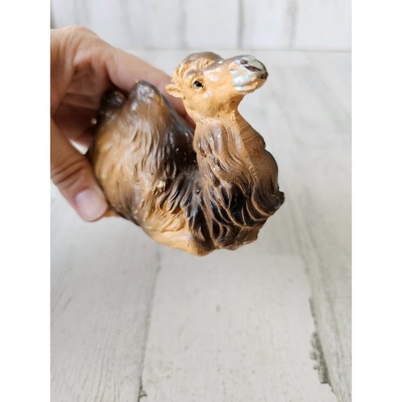 Vintage chalkware camel nativity village Xmas decor - Picture 9 of 11